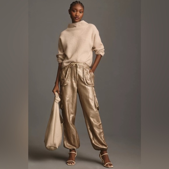 NWT Le Superbe Metallic Super Cargo Pants - Picture 1 of 5